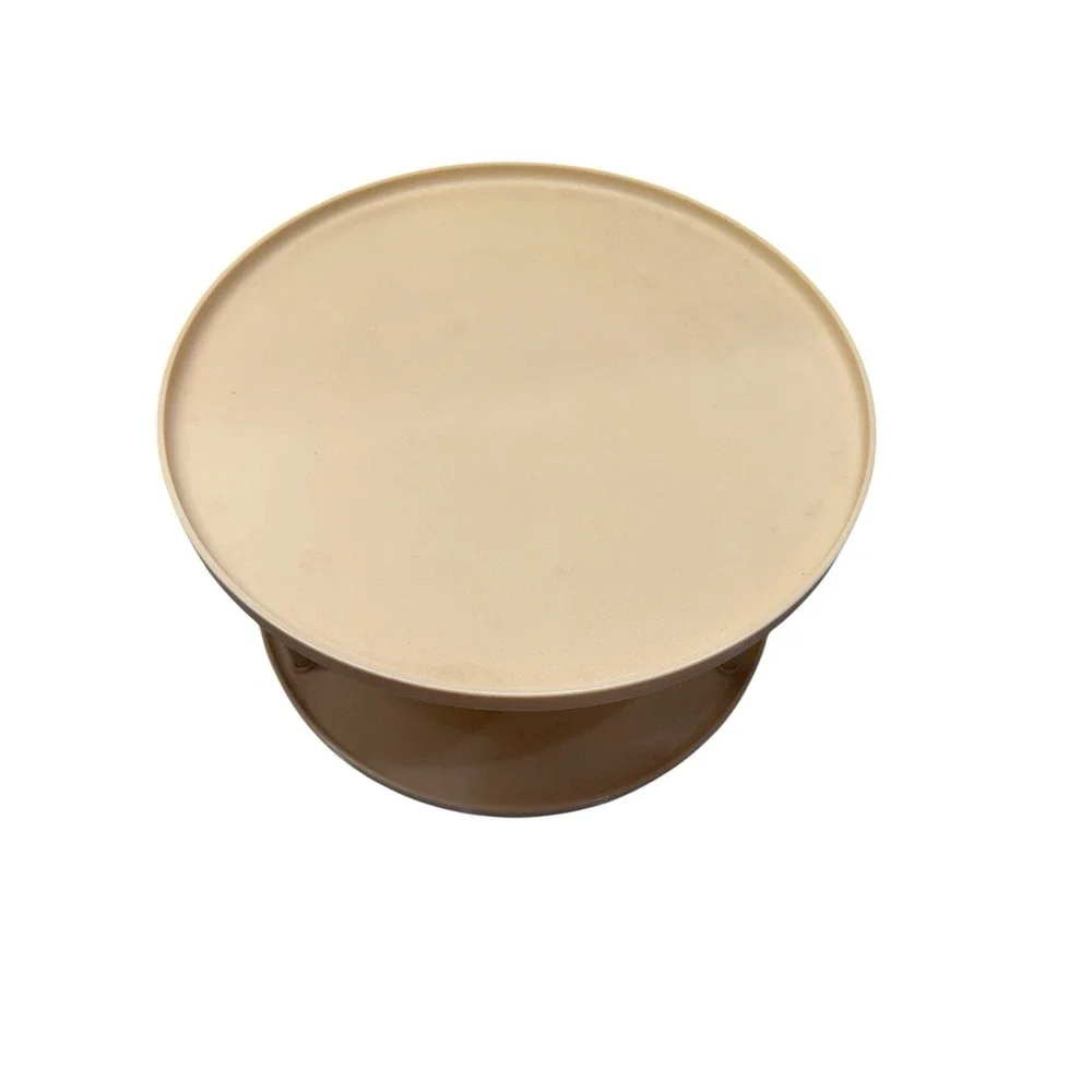 Vtg‎ Rubbermaid Lazy Susan 2 Tier Round Turntable 70s Spice Yellow Gold 2709